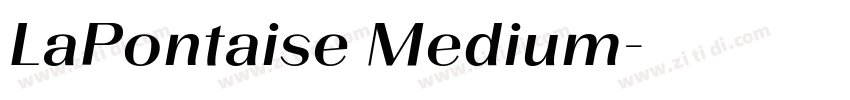 LaPontaise Medium字体转换